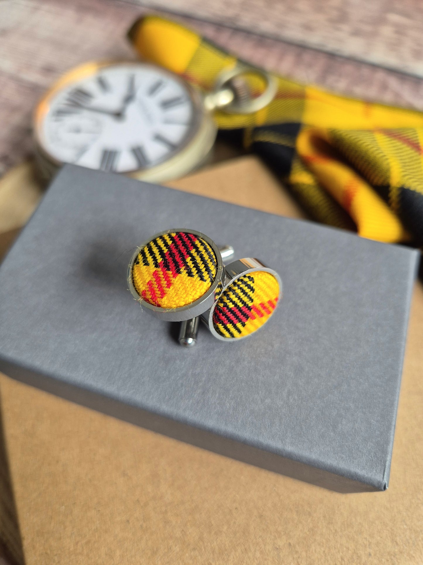 MacLeod of Lewis Tartan Cufflinks