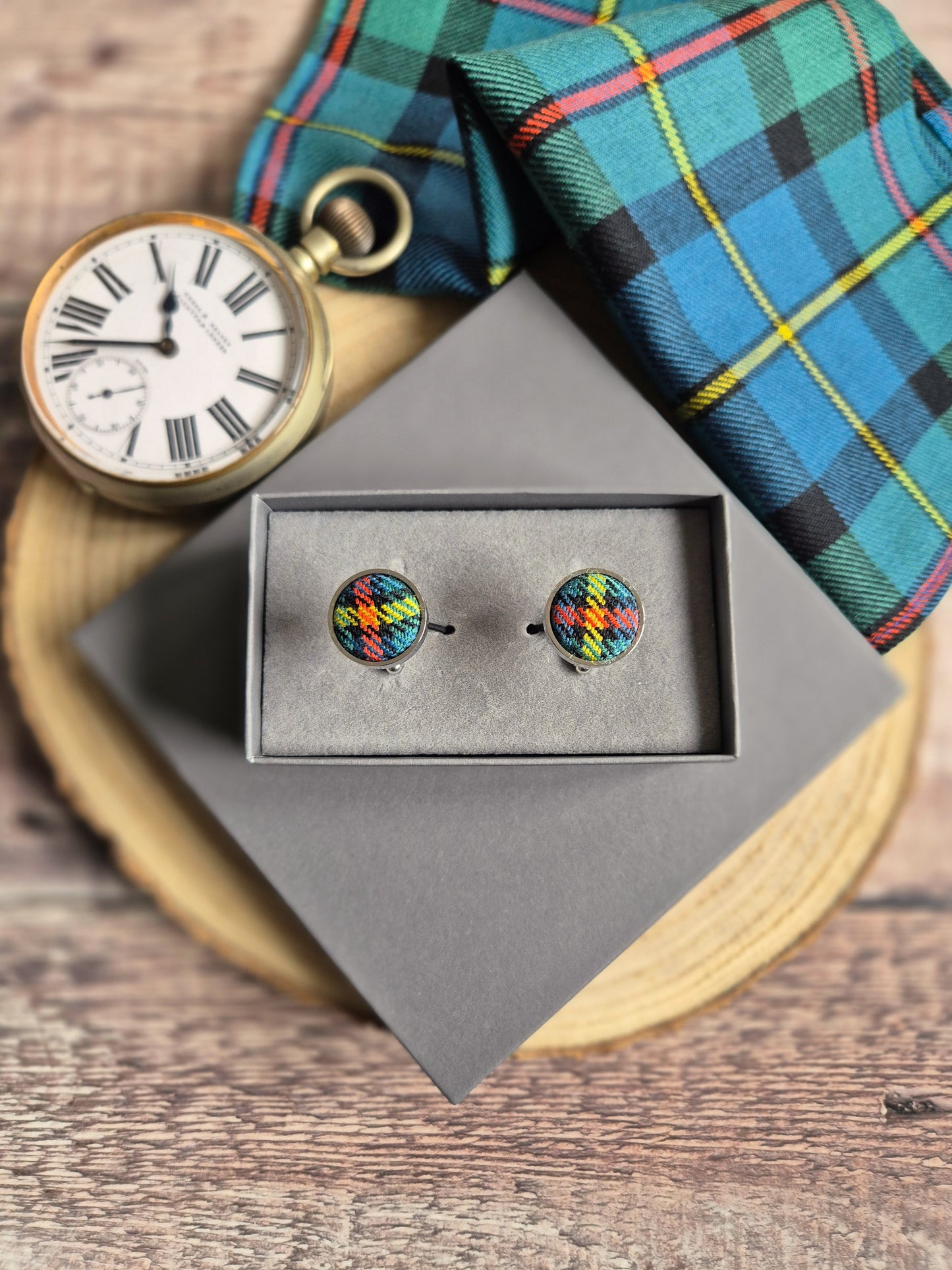 MacLeod of Harris Ancient Tartan Cufflinks