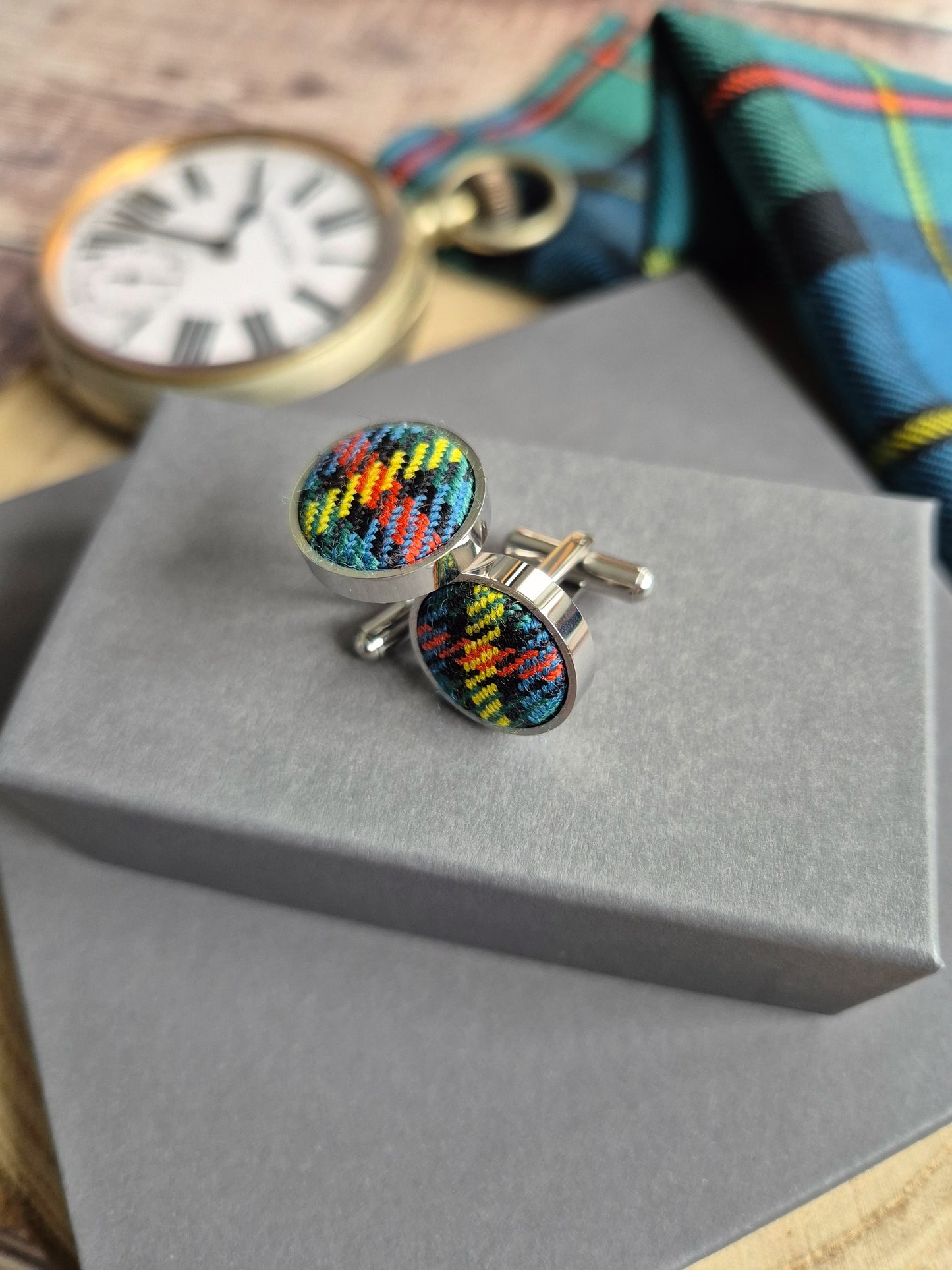 MacLeod of Harris Ancient Tartan Cufflinks