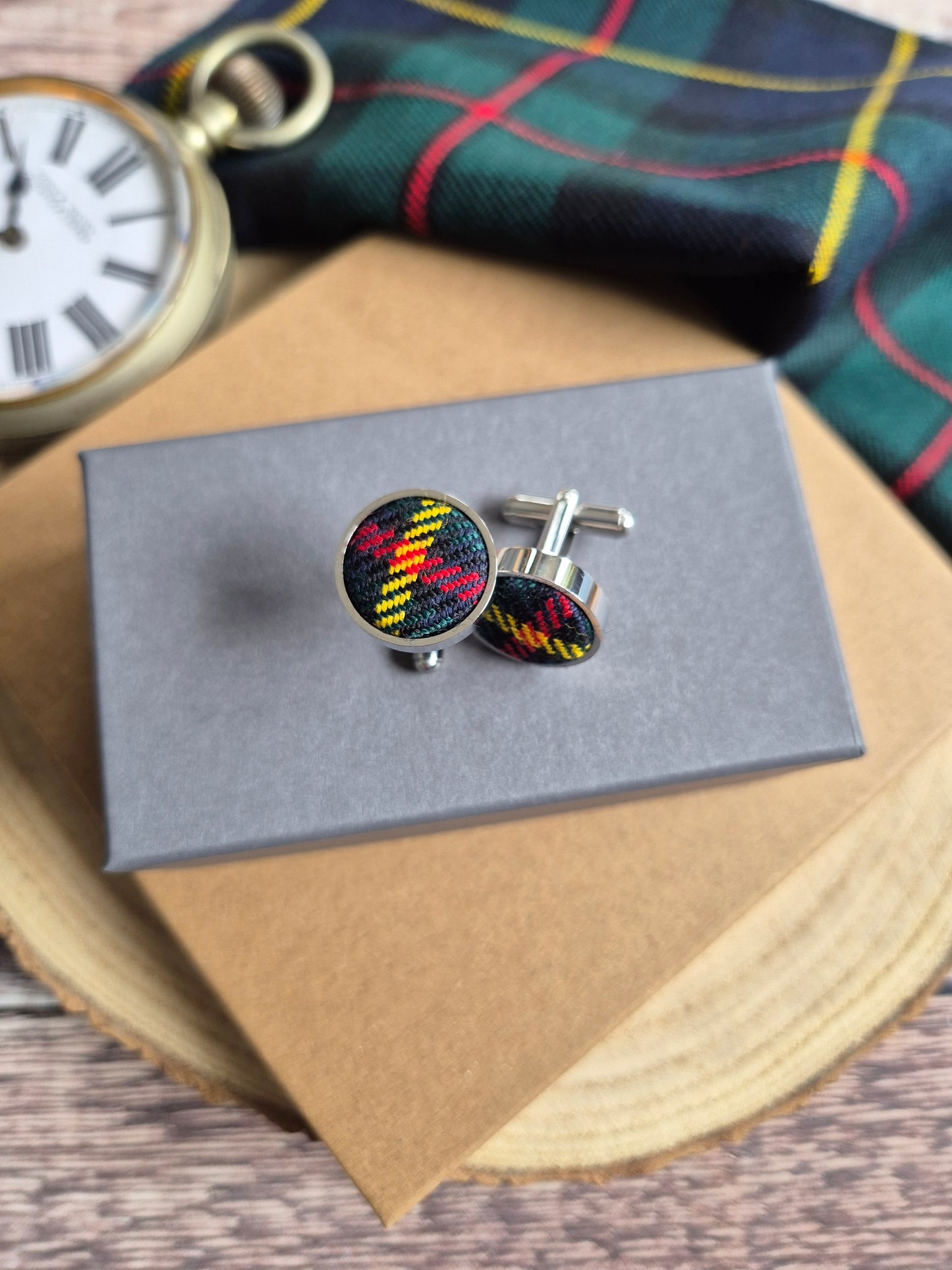 MacLeod of Harris Modern Tartan Cufflinks