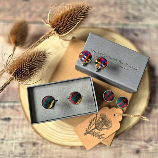 Custom Tartan Cufflinks