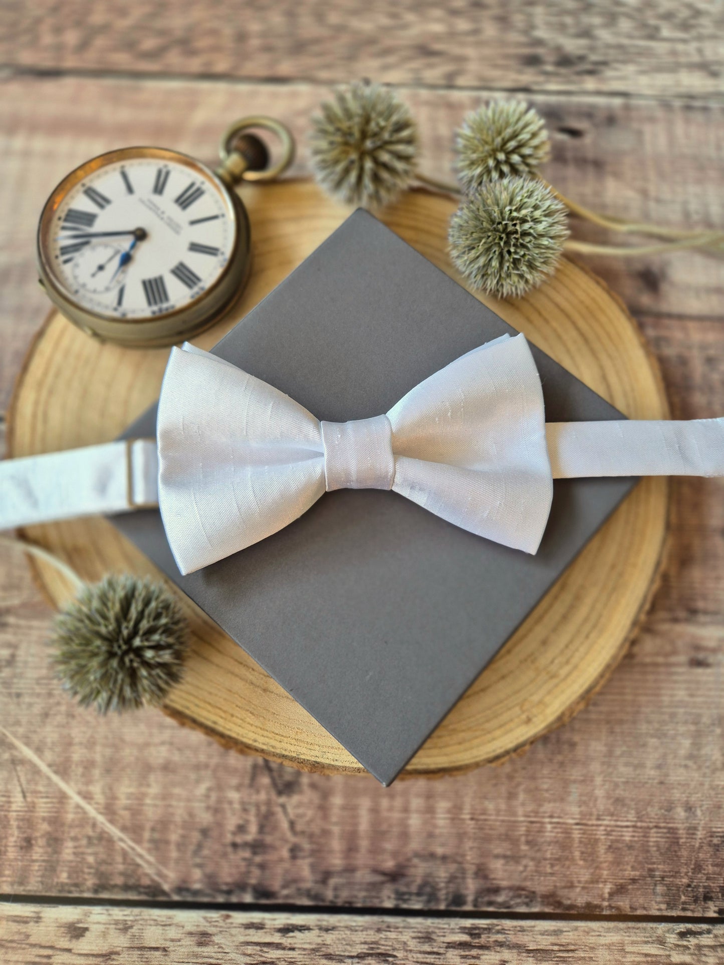 Pre-Tied White Bow Tie