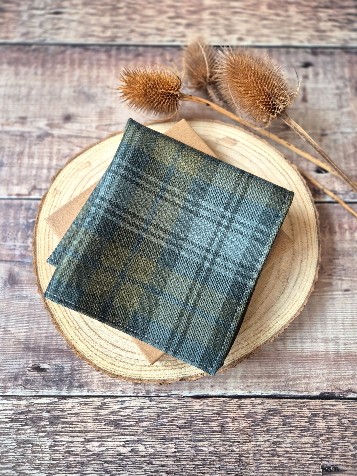 Black Watch Weathered Tartan Pocket Square